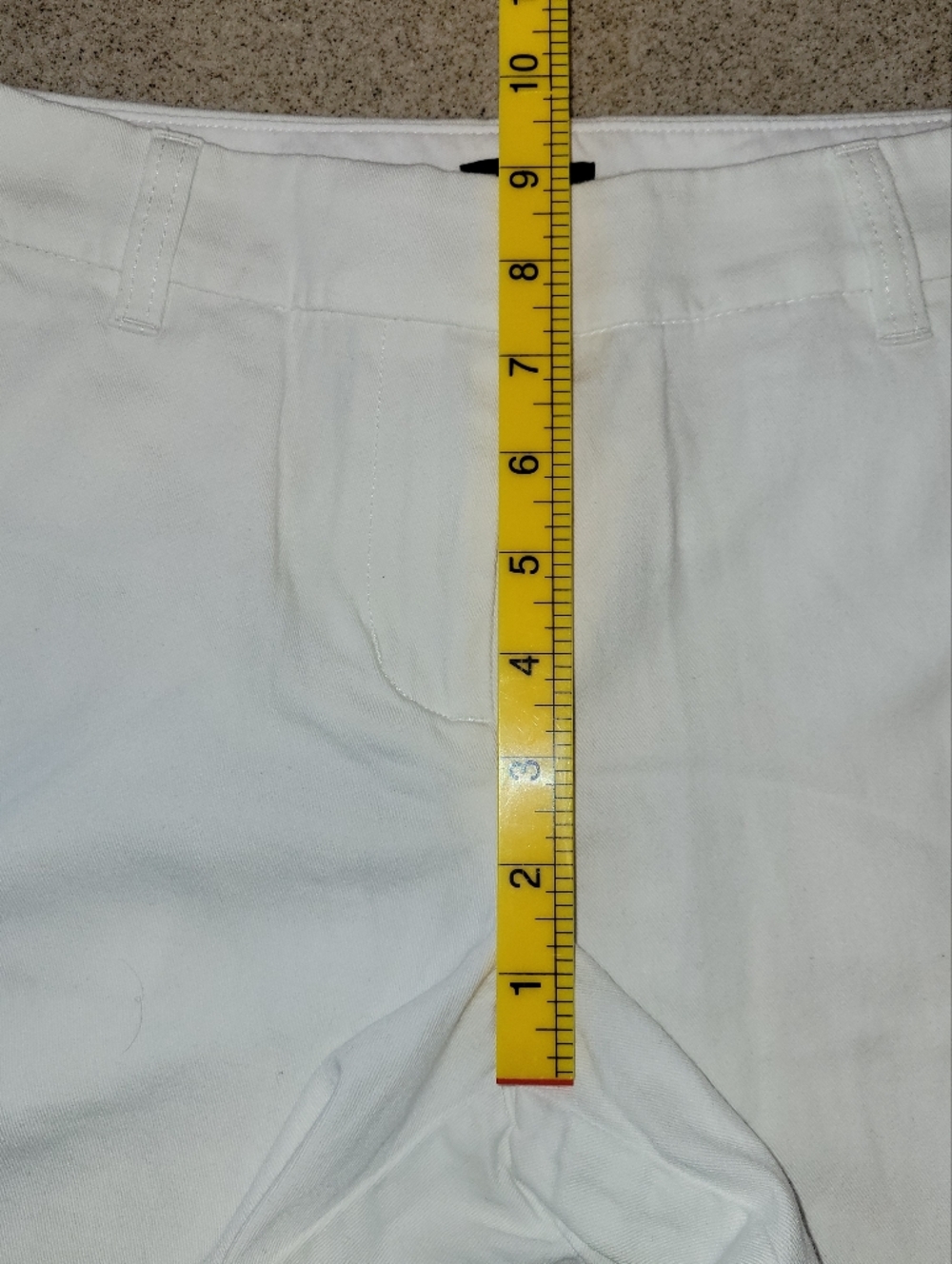J. Crew White Cotton Casual Shorts Size 4 - Picture 5 of 8